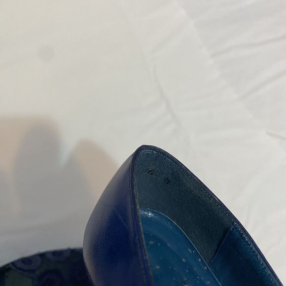 Stuart Weitzman Martinique Wedge Shoes Size 6B Vintage Blue RARE NWT - Picture 12 of 14